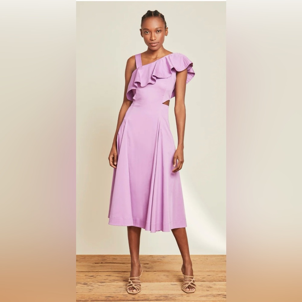 Veronica Beard BEILLA ONE-SHOULDER DRESS